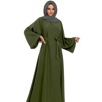 China Wholesale Abaya Kaftan Dress Plus Size Clothing Dubai Islamic Modest Muslim Dresses Long Maxi Sleeves 0011 for sale