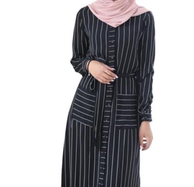 China European and American Striped Shirt Soft Feeling Women Dress for sale