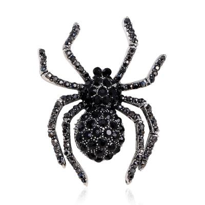 China Hot Sale ALLOY Crystal High Quality Spider Brooch for sale