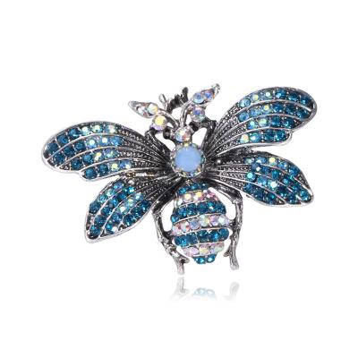 China 2021 New ALLOY Design Fashion Jewelry Rhinestone Butterfly Bling Brooches for sale