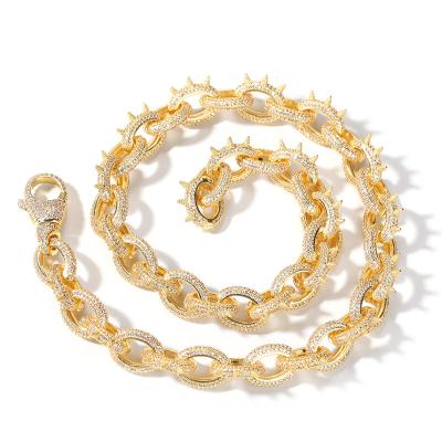 China Jewelry Diamond Cuban Link Chains Hiphop Fashion Luxury Jewelry for sale