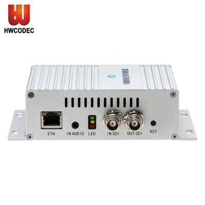 China Haiwei H.265 SDI To IP Converter IPTV Converter MPEG4 1080P SDI Encoder With Loop Out H264 HEVC RTSP RTMP Encoder 640*360~1920*1080 (Can Customize) for sale