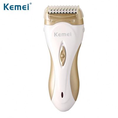 China KM-3518 Single Blade Best Selling Painless Skin Friendly Fast Rechargeable Women's Electric Shavers for sale