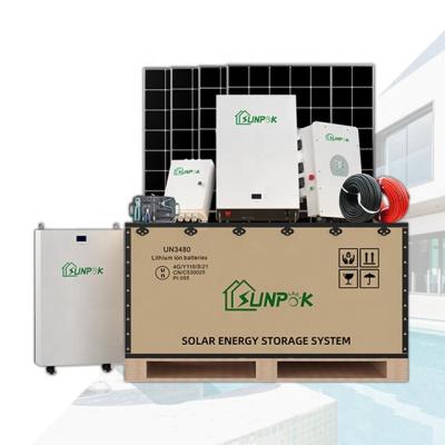 China Home Solar System 3000 EU 230v PV 3Kw 5kw 10Kw RST 5000 Watt Solar Panel Off-Grid Lifepo4 Battery Inverter Hybrid Solar Power System for sale