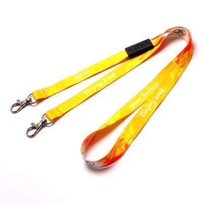 China Promotion Gifts Full Color Polyester Ultra Soft Polyester Lanyard With Custom Logo Printed Lanyard for sale