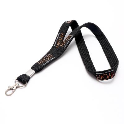 China Promotion gifts hot sale custom printed lanyard polyester silk sreen lanyards for sale