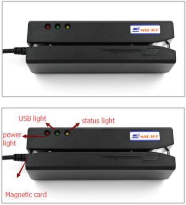 China magnetic card reader writer/swip card reader writer compatible with MSR206 for sale