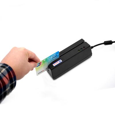 China Magtek USB Magnetic Swipe Card Reader Black Credit Card for sale