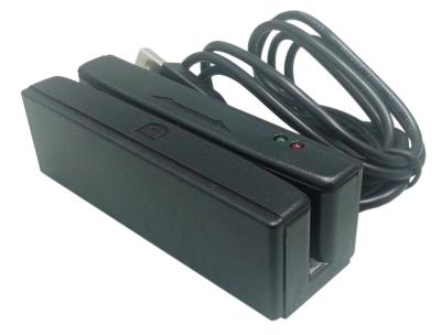 China Black  USB Hi&Lo Co 3Track Magnetic Stripe ReaderReader with dual magnetic head for sale