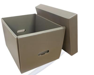 China Waterproof Collapsible Plastic Container Hollow Sheet PP Shipping Box With Optional Functions for sale