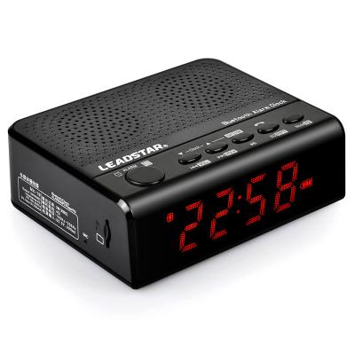 China LUMINOVA MX-19 BTwireless Desktop Alarm Clock Pairing High Fidelity Speaker MP3 FM Radio USB Autoplay Dual Alarm Clock Azan Clock with LED for sale