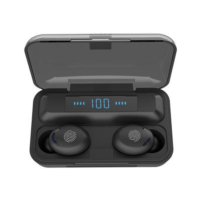 China 2020 super good quality miniTWS arrival In-ear F9-S10TF earbuds sports wireless stereo earphone high fidelity earphone with LED screen powerbank for sale