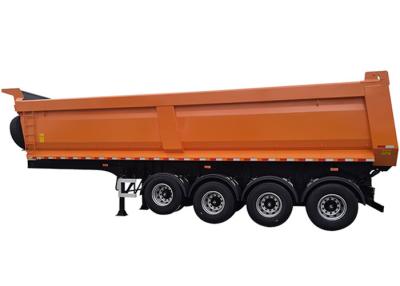 Chine U forment la tonne arrière 45 de l'axe 50 de Tipper Truck Trailer 4 cubique à vendre