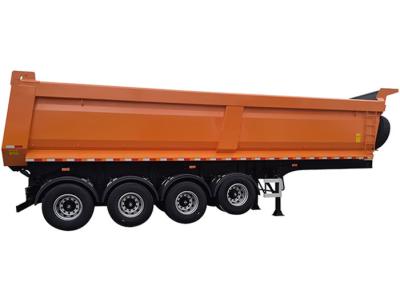 China Die 4 Achsen-Bulkladung Tipper Truck Trailer Heavy Duty U formen 40 Tonne zu verkaufen