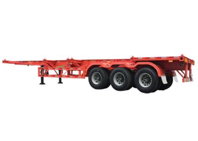 China Red 20ft Skeletal Trailer 5000kg 40ft Skeleton Semi Trailer for sale