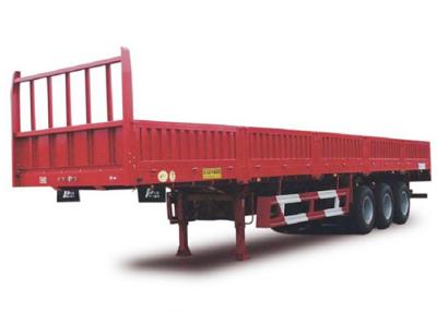 China Del cargo a granel 24V del plano remolque los 300cm Axle Equipment triple semi en venta