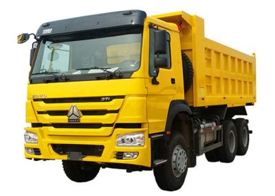 China Gele 2022mm Sinotruk Howo 6x4 Stortplaatsvrachtwagen 375Hp 25 Ton Dump Te koop