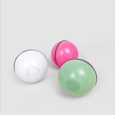 China It Can Automatically Rotate When Meeting Obstacles Pet Toy LED Light Ball USB Charging Intelligent Direction Automatic Changing Rolling Ball for sale