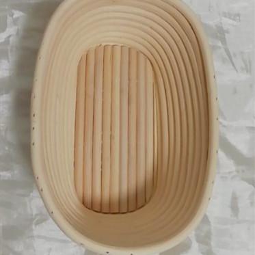 China Food Grade Oval Disposable Cane Brotform Bread Proofing Bowl Natural Handmade Basket for sale