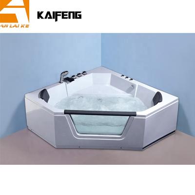 China Single Skirt Luxury Massage Two Person Bathtub, Diamond Shape, KF-615 for sale