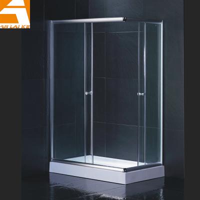 China With cubic frame economical rectangle glass shower, KF-104B for sale