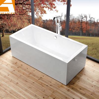 China Double Slipper Apartment Size Acryl Deep Soaking Bathtub , KF-737KC for sale