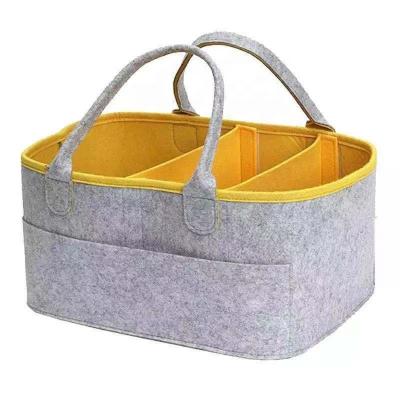 China Wholesale Portable Tote Bag Organizer Felt Baby Carriage Felt Diaper Bag for sale