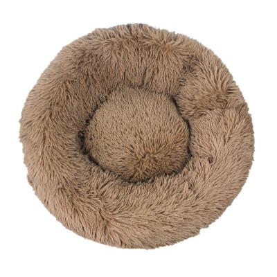 China 2021(dropshipping)Waterproof Hot Sale Fluppy Faux Fur Donut Bed Around Pet Bed For Dog And Cat In Stock for sale