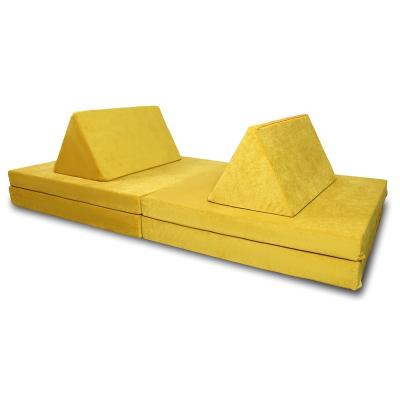 China (Size) OEM Factory Supply Adjustable Foam Play Couch 2 Triangle Pillows Play Child Foam Couch, Folding Mattress for sale