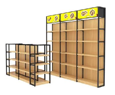 China Double Sided Shop Square Display Rack Store Shelving Supermarket Store Shelving Rack Double Sided For Retail Store for sale