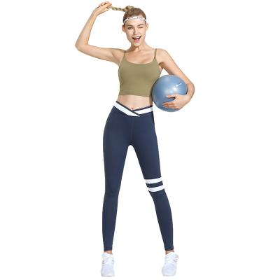 China New Style Breathable Custom Gym Clothing Set Casual Yoga Bra And Bars High Waist Yoga Legging Spandex Yoga Set Fitness Clothing Gym for sale