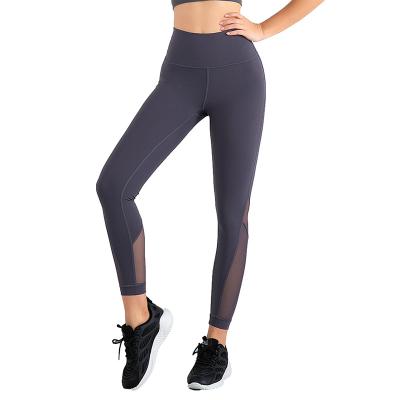 China Wholesale Custom Made High Quality Fashion Breathable Mesh Splicing Peach Buttock Athletic Yoga Legging Pants Gym Wear Women for sale