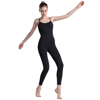 China Custom Wholesale Fashion Breathable O-Neck Yoga One Piece Jumpsuit Fitness Clothing Wist High Butt Lifting Up Naked Jumpsuit Workout for sale