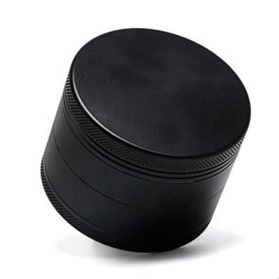 China Black Aluminum Ceramic Coating Herb Grinder 2.5 Inch 4 Piece Ceramic Herb Grinder Custom Logo for sale