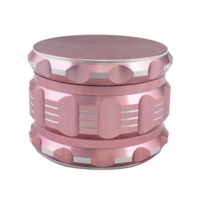 China Upgraded Version Rose Gold 2.5 Inch 63mm 4 Parts Custom Logo Aluminum Herb Grinder for sale