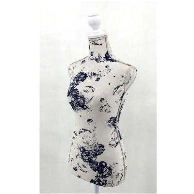 China Foam Material Adjustable Upper Body Mannequin Half Dress Form for sale