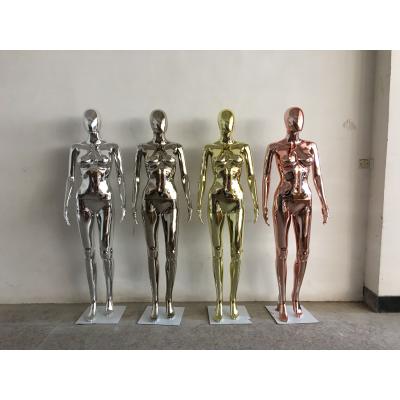 China Chrome Mannequin Factory Sales Chrome Female Mannequins Model Style For Sale In Plastic 175cm for sale