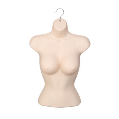 China Other Half Bikini Swimwear Display Female Front Body Female Body Hanger Plastic Mannequin With Hook for sale