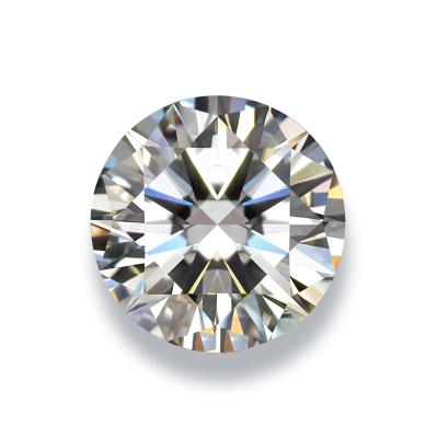 China Moissanite Stone Loose Simulated Diamond D Colorless Brilliant Round Cut VVS1 Clarity Gemstones for Engagement Ring Pendant Neck for sale