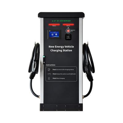 China Luxury Car Electric DC Charging Double Port 60kw Pile for sale