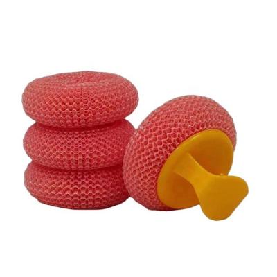 China Viable Wholesale China Supplier Kitchen Handle Plastic Scourer With Handle for sale