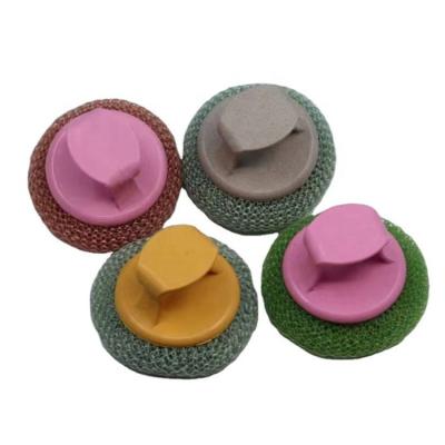 China Sustainable Manufacturer Price Modern Kitchen Round Scourer Cleaning Plastic Scourer for sale