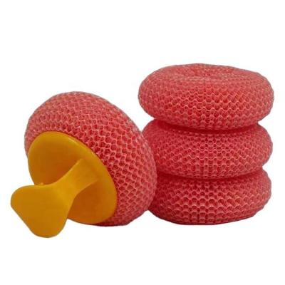 China Sustainable Professional Factory Galvanized Kitchen Cleaning Plastic Scrubber for sale