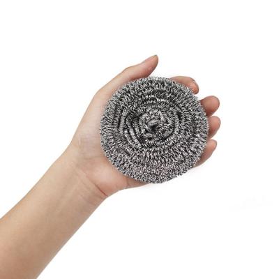 China China Factory Good Quality Ball Scourer Wire Dish Sustainable Washing Cleaning Stainless Steel Spiral Scourer for sale