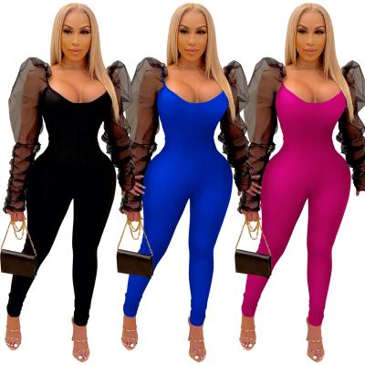 China 2021 New Arrivals Spring 2021 Spring Overalls Bodycon Bodycon Solid Color QUICK DRY Onesie for sale