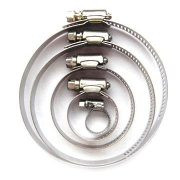 China Available American Type Metal Pipe Clamp Worm Clamp Easily Installs Small Pipe Clamps for sale