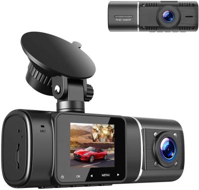 China Car Dvr Registrator Full HD Front Cam Dash Car NIGHT VISION Dual Lens and Cabin Interior Camera GPS DashCam Night Vision for sale