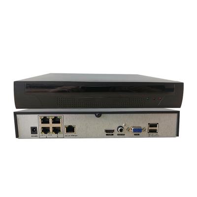 China 4 Channel Full HD POE NVR 5MP Real Time Recording S-NVRP-54CH01B Network Video Recorder for sale