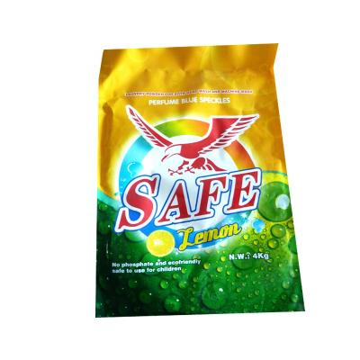 China Large Customized Packaging Bag ANTISTATIC For 4kg Detergent Logo Washing Powder Pouch Printed Nylon Plastic for sale