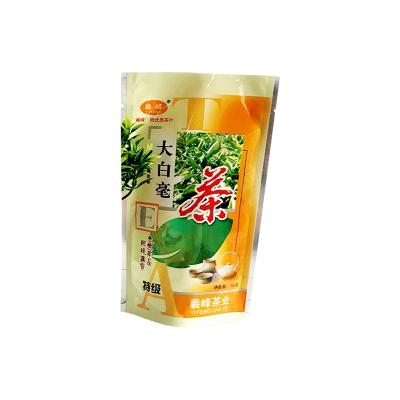 China Customized Recyclable Food Grade Packaging Bag Printed Logo Resealable Foil Zipper Stand Up Pouch For Tea for sale